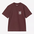 Womens CARHARTT WIP Silver Cups T-Shirt in Brown