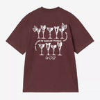 Womens CARHARTT WIP Silver Cups T-Shirt in Brown