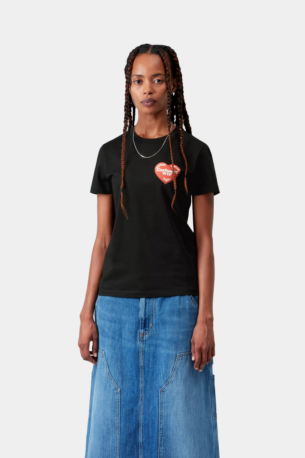 Womens CARHARTT WIP Hartt Case T-Shirt in Black