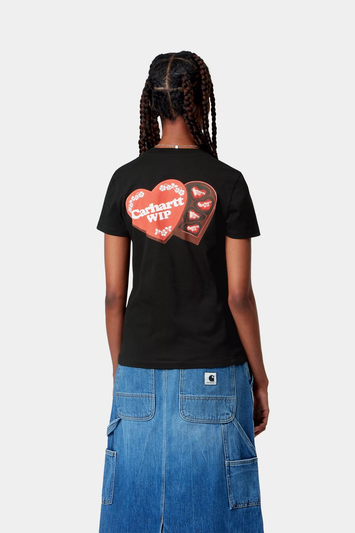 Womens CARHARTT WIP Hartt Case T-Shirt in Black