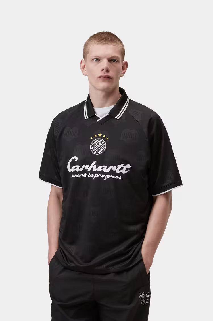 CARHARTT WIP Terrace Football T-Shirt in Black