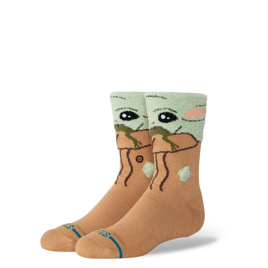 Kids STANCE Grogu Hungry Socks in GREEN