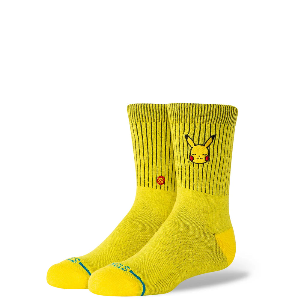 Kids STANCE X POKEMON Pikachu Socks in YELLOW
