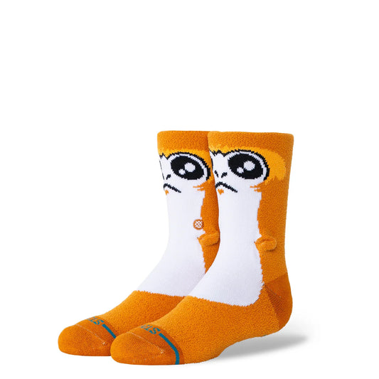 Kids STANCE Porg Socks in BROWN
