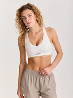 Womens ACID RUNNING Low Impact Running Bra in Bone