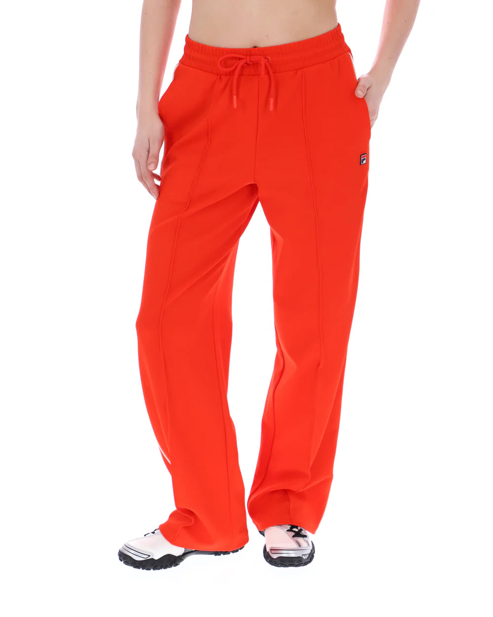Womens FILA Marina Track Bottoms in RED