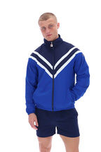 FILA Cut Sew Panelled Track Jacket in BLUE & WHITE