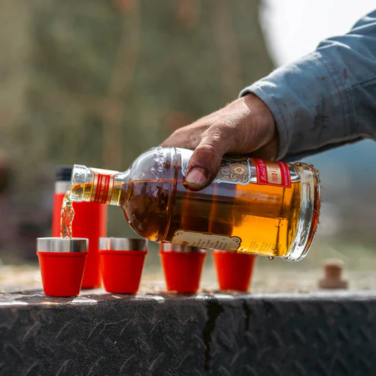 YETI® Shot Glasses with Carrying Case in Navy