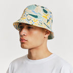 mens bucket hat parlez yellow blue
