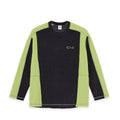 POLAR SKATE CO. Grid Fleece Sweater in Black & Green