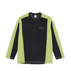 POLAR SKATE CO. Grid Fleece Sweater in Black & Green