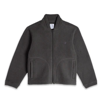 POLAR SKATE CO. Roman Fleece Jacket in Dirty Black