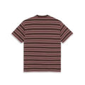 POLAR SKATE CO. Stripe t-Shirt in Brown & Red