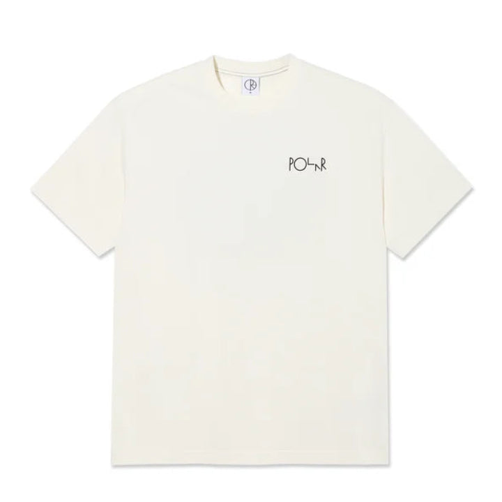 POLAR SKATE CO. Fill Logo Contrast T-Shirt in Ivory