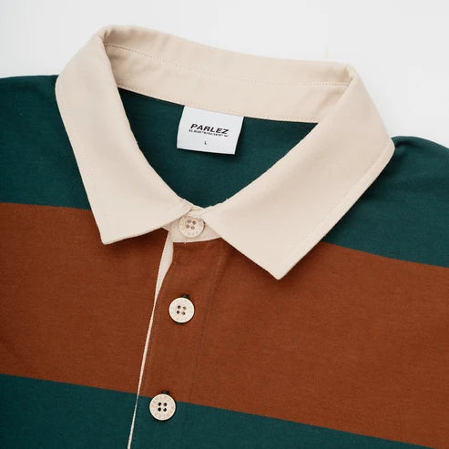 PARLEZ Ruck Rugby Shirt in Deep Green