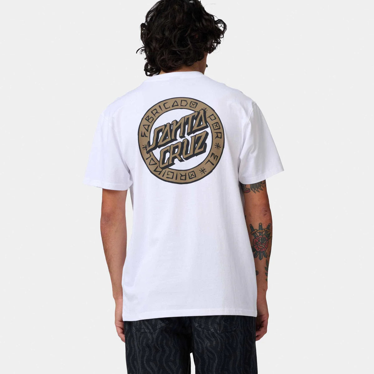SANTA CRUZ Loco Dot T-Shirt in WHITE