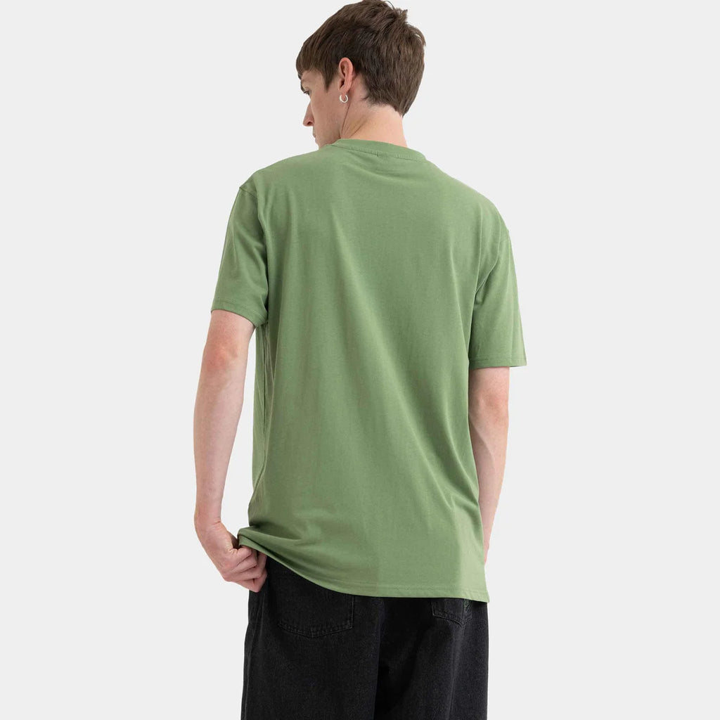 SANTA CRUZ Delfino Spotlight Front T-Shirt in DILL GREEN