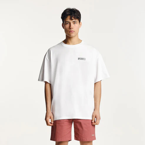 PARLEZ Luna Oversized T-Shirt in WHITE