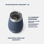 YETI Rambler® 10 oz (295 ml) Wine Tumbler in White