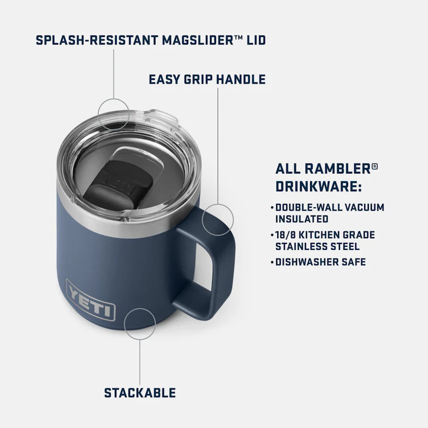 YETI Rambler 10oz (296ml) Mug in WHITE
