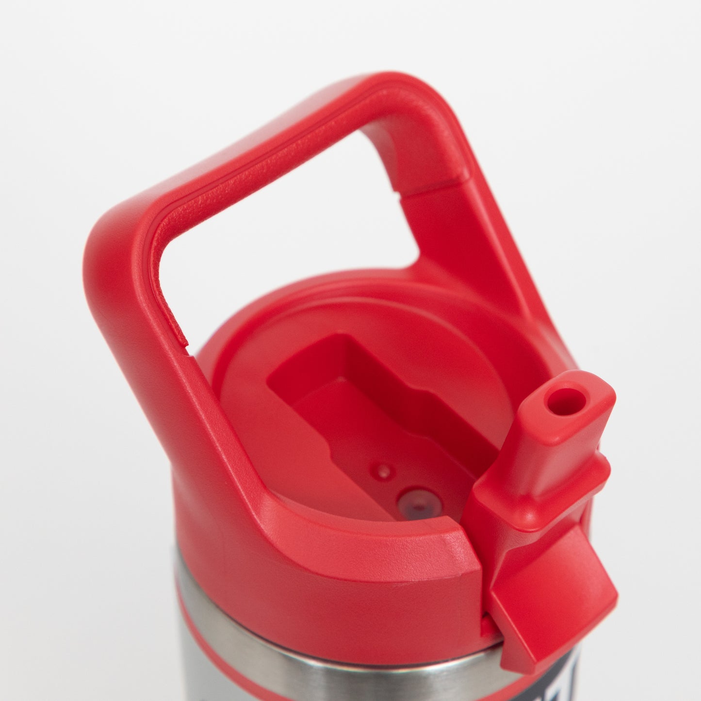 YETI Rambler 18 oz (532ml) Colour Straw Bottle in RESCUE RED