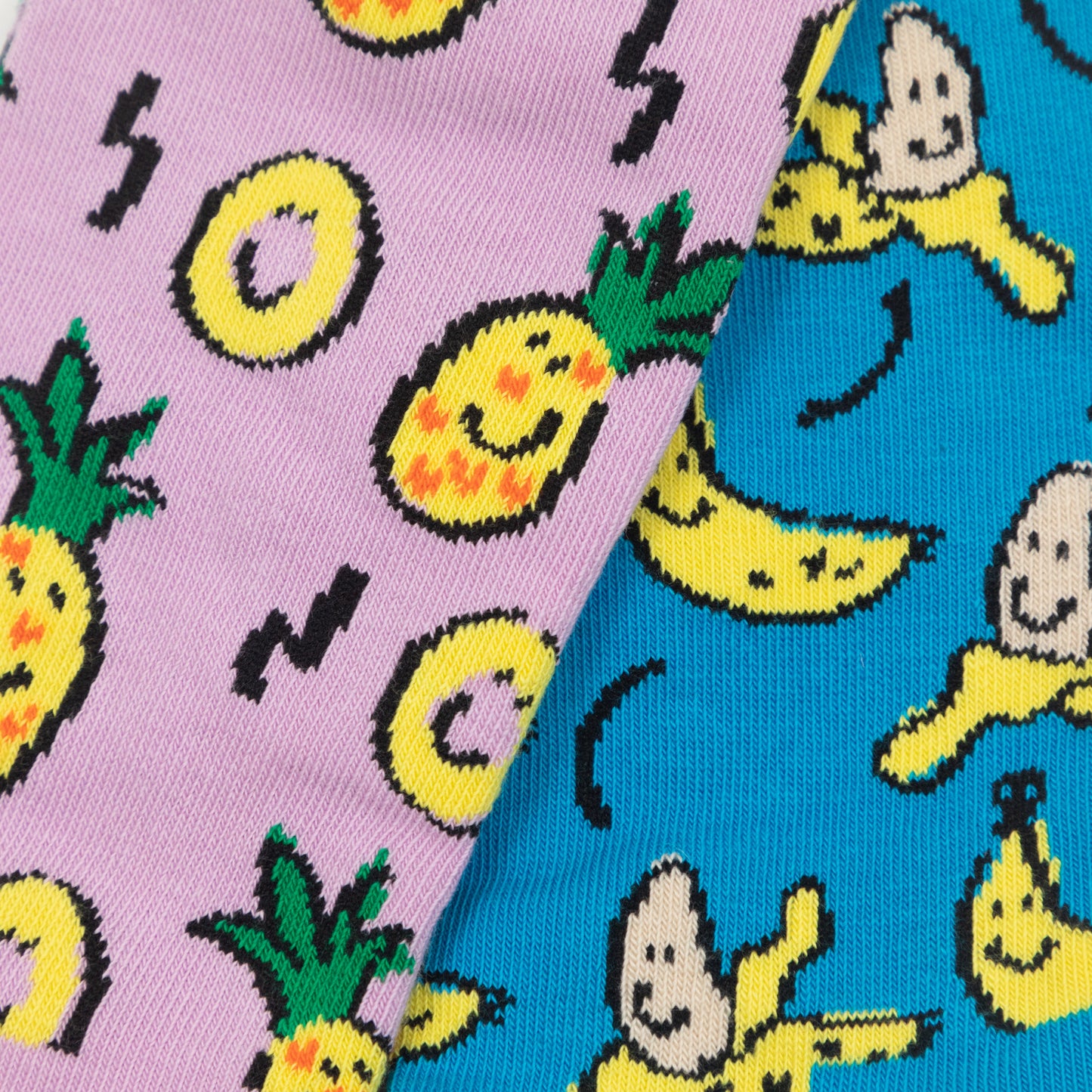 HAPPY SOCKS 2-Pack Fruit Socks Gift Set in BLUE & PURPLE