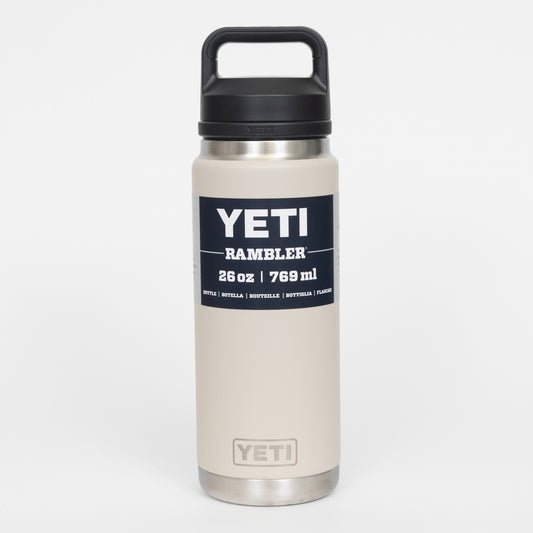 YETI Rambler 26 oz (769ml) Water Bottle with Chug Cap in CAPE TAUPE