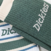 DICKIES 2 Pack Glade Spring Socks in Stripe Green