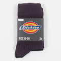 DICKIES 2 Pack Rib Socks in PLUM PURPLE