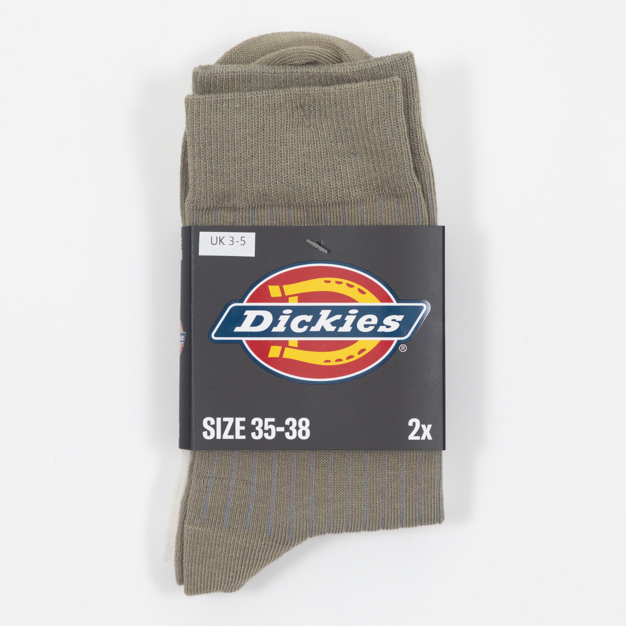 DICKIES 2 Pack Rib Socks in GREEN