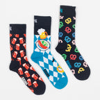 HAPPY SOCKS 3-Pack Beer Glass Socks Gift Set