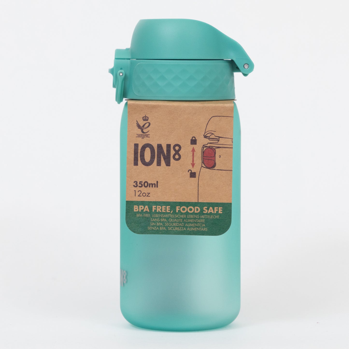 Ion8 Leak Proof 350ml Sports Water Bottle in TEAL