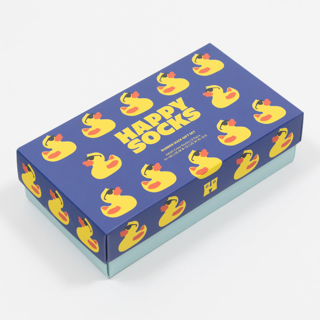 HAPPY SOCKS 3 Pack Rubber Duck Socks Gift Set in MULTI