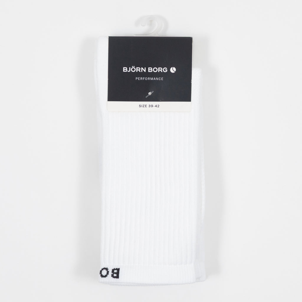 BJORN BORG 3 Pack Sports Socks in WHITE