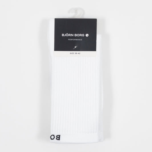 BJORN BORG 3 Pack Performance Socks in WHITE