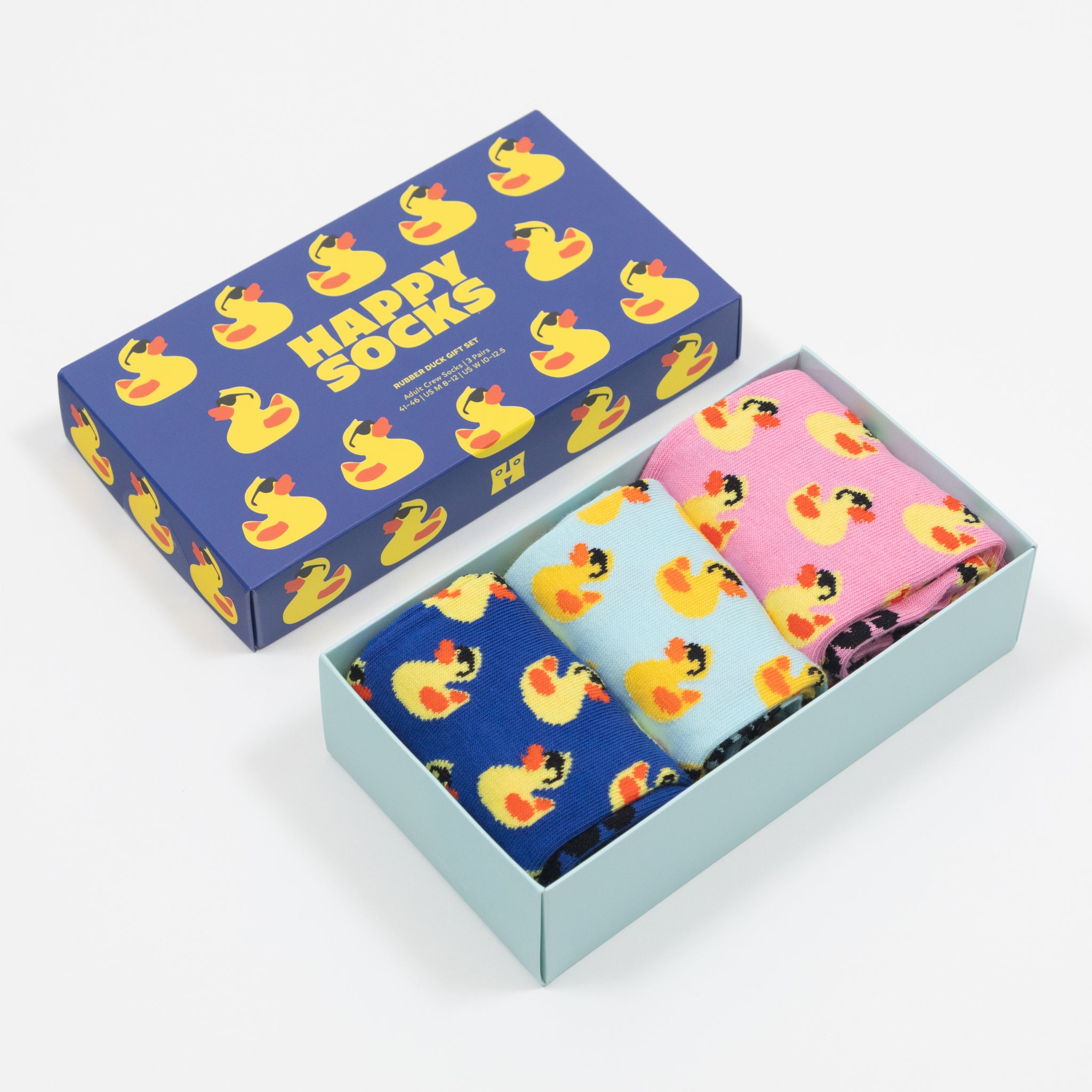HAPPY SOCKS 3 Pack Rubber Duck Socks Gift Set in MULTI