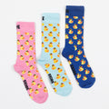 HAPPY SOCKS 3 Pack Rubber Duck Socks Gift Set in MULTI