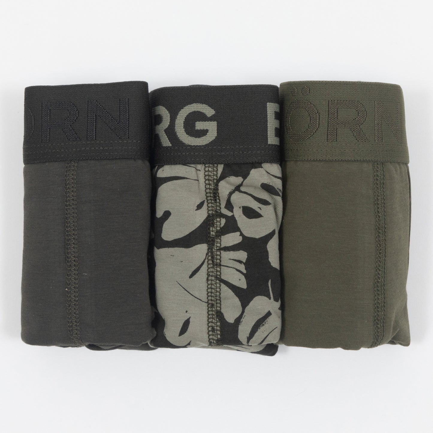 BJORN BORG 3 Pack Trunk Boxers in GREEN