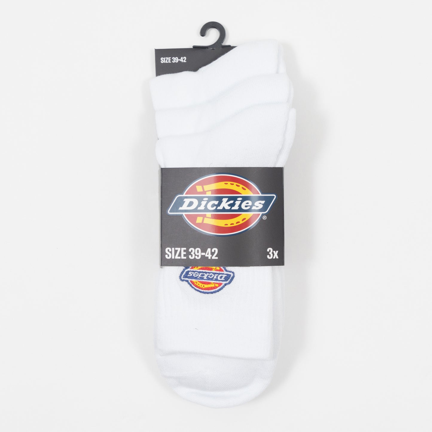 DICKIES 3 Pack Valley Grove Mid Length Socks in WHITE