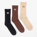 DICKIES 3 Pack Valley Grove Socks in CAPPUCCINO