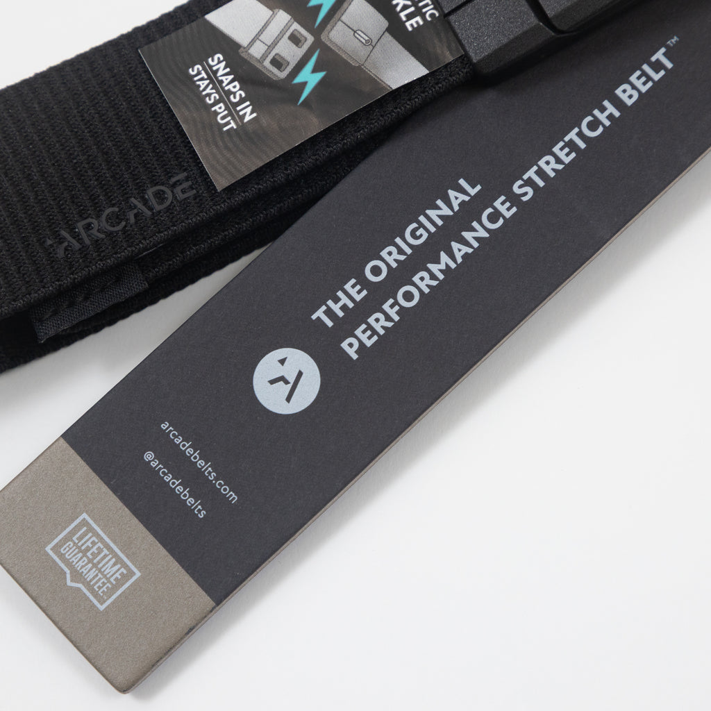 ARCADE BELTS Aero Adventure Belt with Magnetic Buckle in BLACK