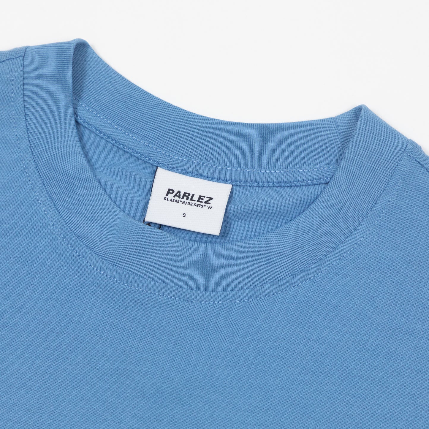 parlez abdor t-shirt blue crew neck