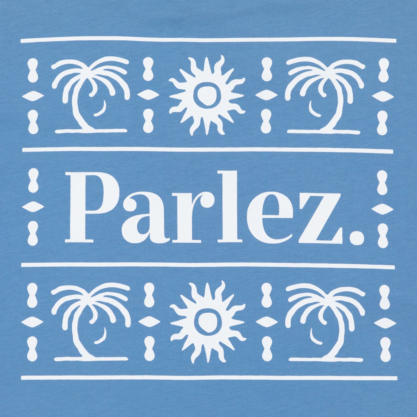 parlez back graphic t-shirt close up