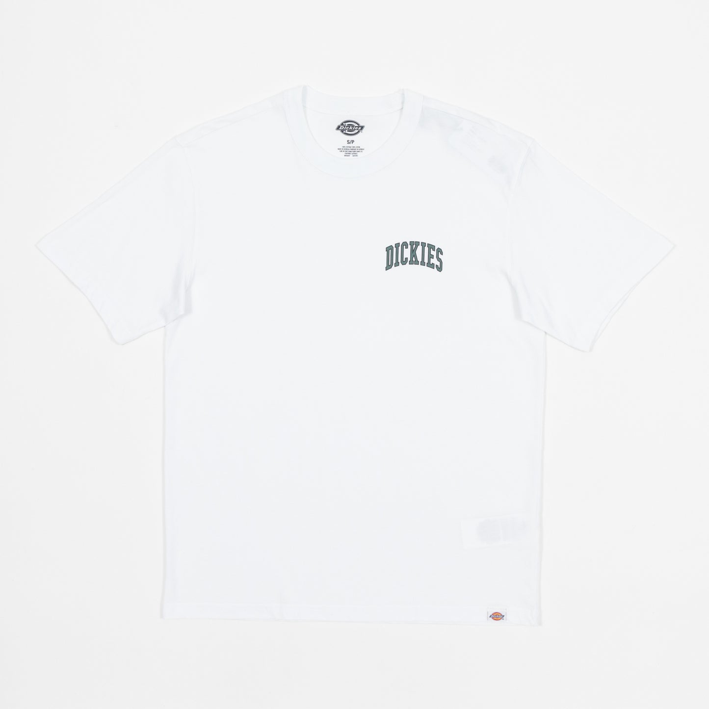 DICKIES Aitkin T-Shirt in WHITE & DARK FOREST