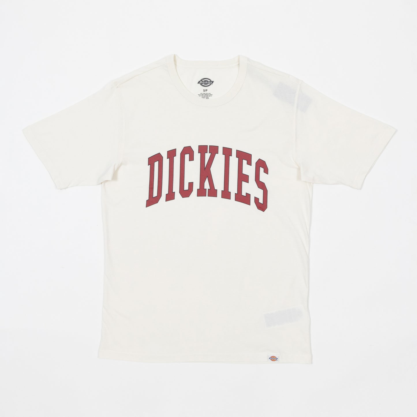 DICKIES Aitkin T-Shirt in CREAM & RED