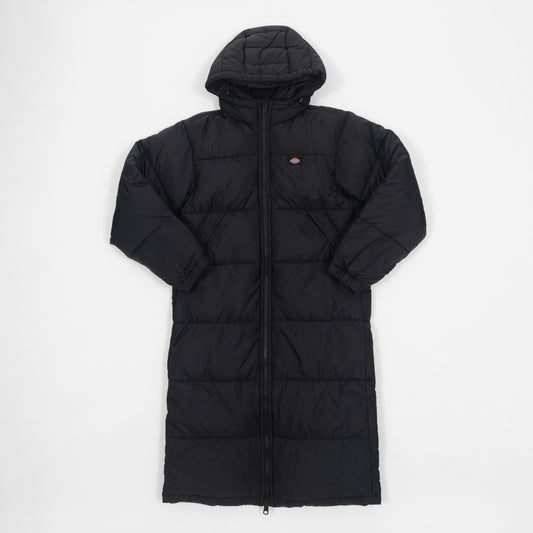 Womens DICKIES Alatna Long Coat in BLACK