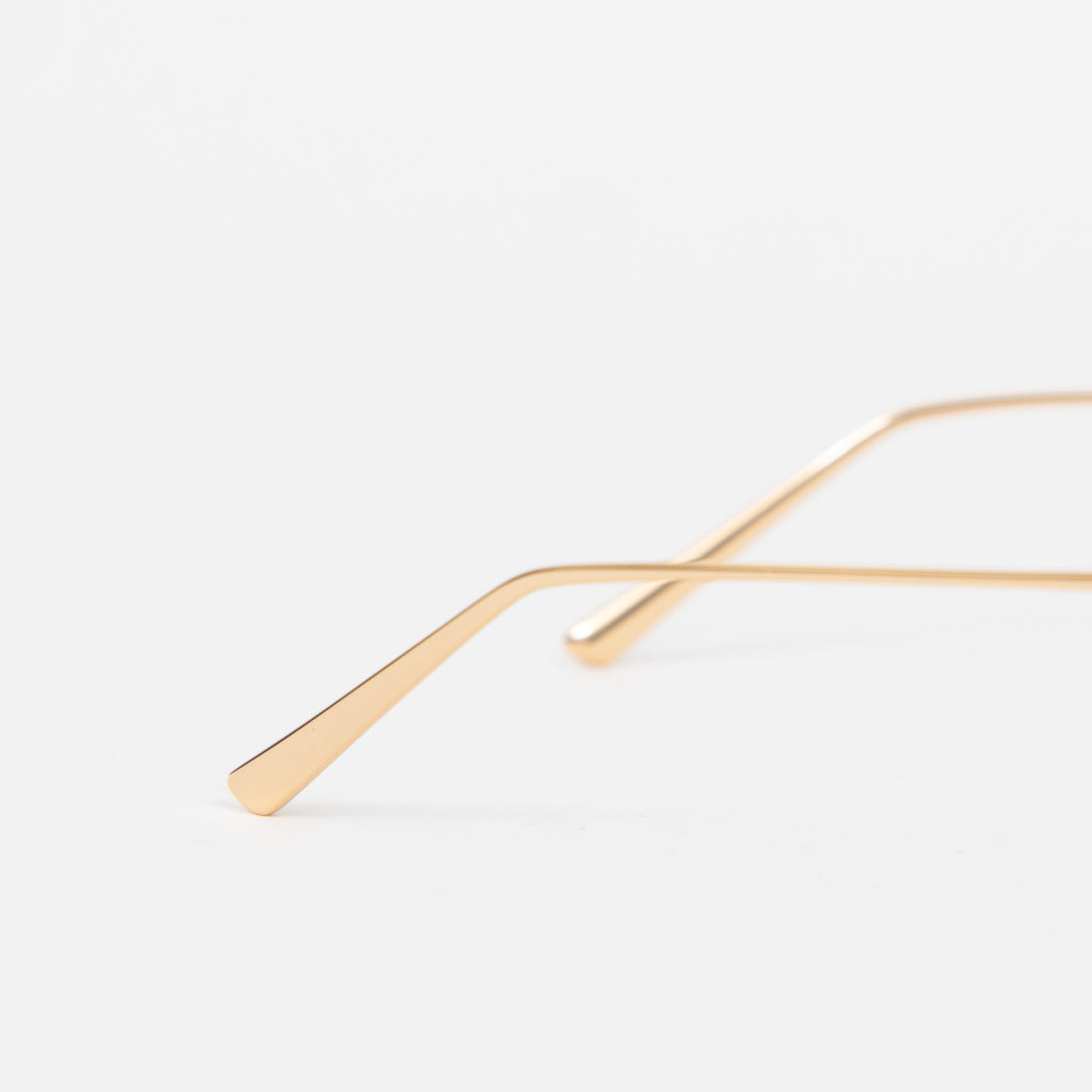 MELLER Aldabra Geometric Metal Sunglasses in GOLD OLIVE