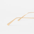 MELLER Aldabra Geometric Metal Sunglasses in GOLD OLIVE