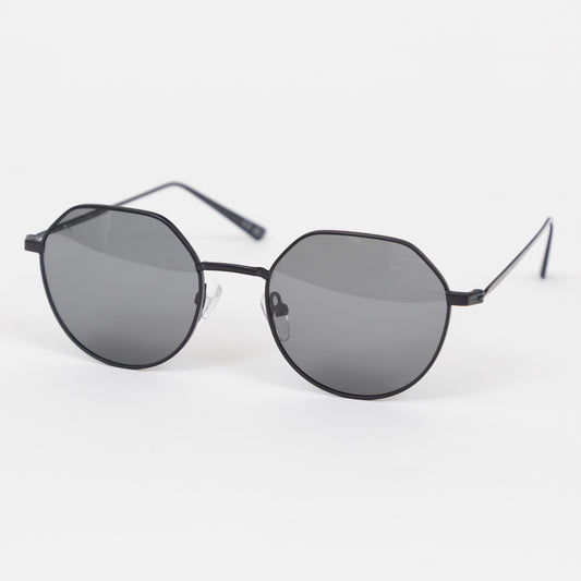MELLER Aldabra Geometric Style Sunglasses in ALL BLACK
