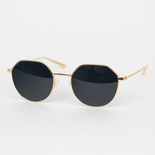 MELLER Aldabra Geometric Style Sunglasses in GOLD